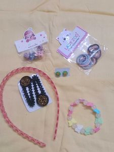 Kanya poojan combo ( Kids&#39; Hair Accessory Set )