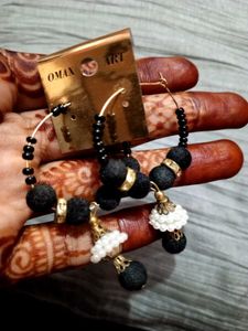 Oman Art Hoop Earrings