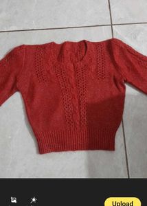 Red Knit Sweater