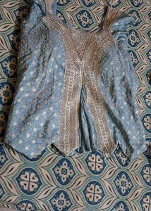 Elegant Blue Party Wear Set