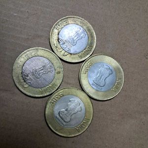 4 Rs10 Coins 3 Commemmorative