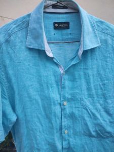 Blue Classic Old Money Shirt For Beach