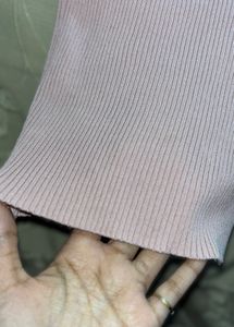 Pink Cut Sleeve Top