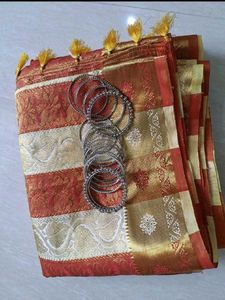 Pure Banarasi Saree With Blouse Piece✨️🛺💚🌿