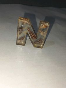 Resin Alphabet Keychain