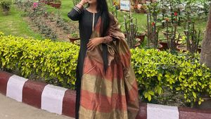 Elegant Black Kurta Set with Dupatta