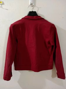 Cherry Red Denim Jacket For Layer Up 🍒