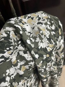 Beautiful Dress With Military Print