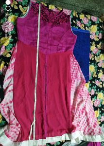 Sleeveless Partywear Dress With Inner