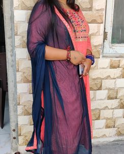 Naira Cut Kurta Pant With Dupatta