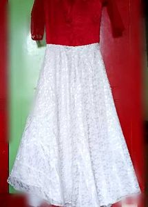 Red &amp; White Dress