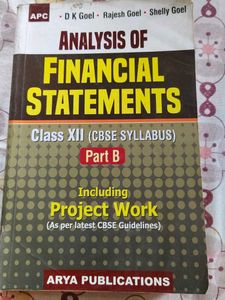 D.K. Goel Class 12  Analysis of Financial Statemen
