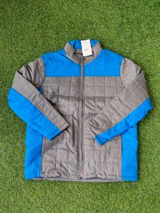 Heavy Quality Grey & Blue Padded Jacket