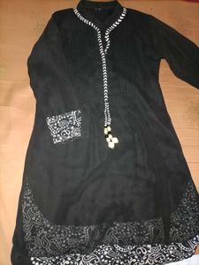 Black Sheer Paisley Dress
