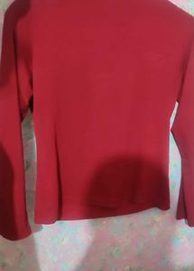 Red Long Sleeve Top