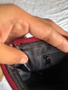 Red Leather Pouch