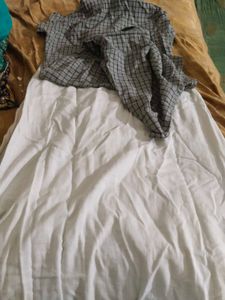 Checkered Kurta Dress Kurti