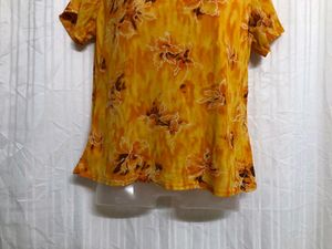 Yellow Short Sleeve Top