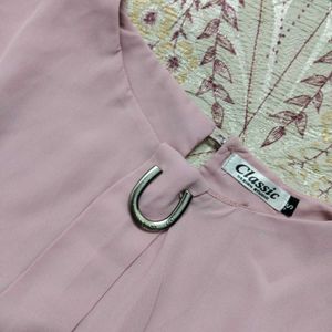 Pink Flutter Sleeve Top