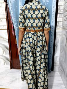 Paisley Print Fit &amp; Flare Dress
