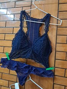 Four Padded  Bralet Top N Panty  Combo Imported Fa