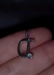 925 Silver &#34;D&#34; Alphabet Pendant
