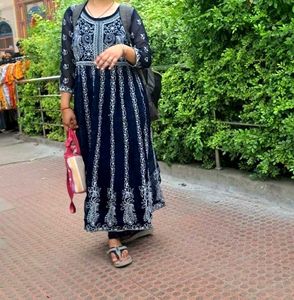 ब्लू चिकन करी कुर्ती ओनली वन टाइम वेयर