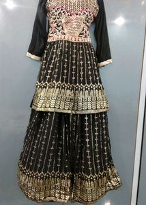 New Beautiful Lehnga Frock Set With Dupatta