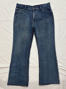 Stylish Unisex Blue Bootcut Denim Jeans