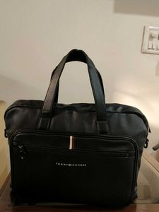 Tommy Hilfiger Black Business Case Laptop Bag
