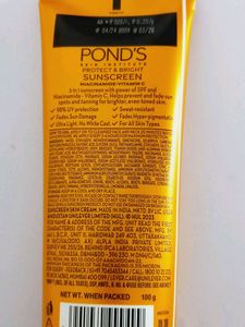 Ponds Sunscreen Cream 100g