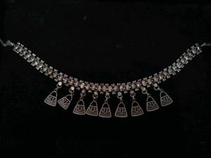 Beautiful Silver Oxidised Choker For Women &amp; Girls
