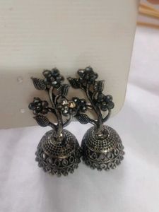 Floral Jhumka Earrings