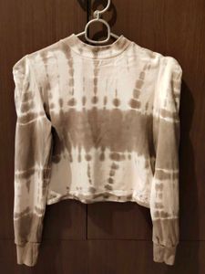 Tie-Dye Puff Sleeve Sweatshirt