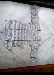 Shantiniketan Style White Printed Top