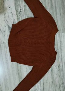 Brown Knit Sweater
