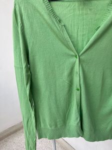 GAP Green Cardigan Sweater