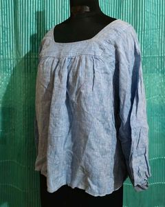 XXL 🎁Buy 2 Get 1 Free🎁Blue Square Neck Top