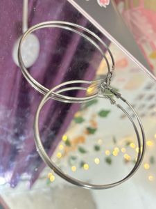 Silver Hoop Earrings