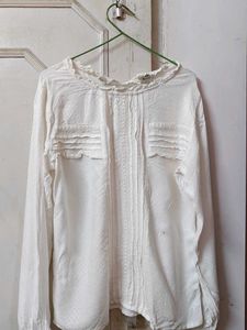 White Long Sleeve Top