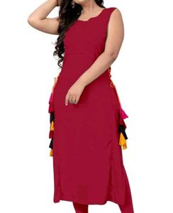 Women Vescon Rayon Straight Kurta