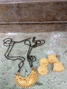 Mangalsuthra With Earrings