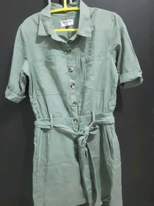 Bombay paisley sage jumpsuit- Size XS(fits S-M)