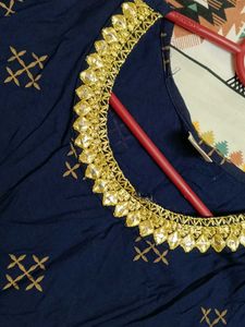 Elegant Blue anarkali kurta(slight damage)