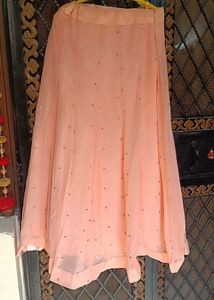 Peach Ethnic Skirt