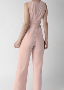 Women Pink Wrap Detail Jumpsuit