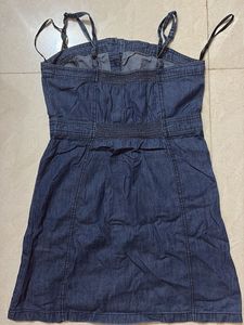Denim Button-Down Mini Dress