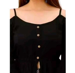 Stylish Black Slit Kurti