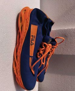 Fila Blue and Orange Sneakers