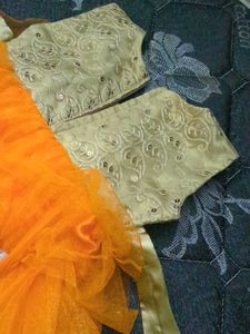 Orange Tuttu Dress For 1-2 Age Category Kids